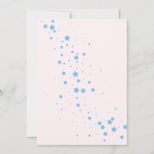 我々は心からエンジェルテディベアーパステルを待つことができる 招待状 (裏面)