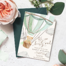 我々は心からミントベイビーシャワー招待状待つ