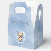 我々は心から待ちパステルブルーベビーシャワー切り妻 フェイバーボックス (オープン)