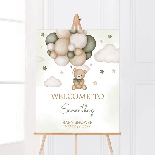 我々は心から待つことができるグリーンボーホウェルカム ポスター