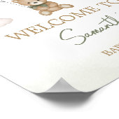 我々は心から待つことができるグリーンボーホウェルカム ポスター (角)