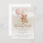 我々は心から待つことができる招待状 サンキューカード (正面/裏面)