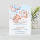 我々は心から待つ、クマの招待状、ベビーシャワー、 招待状 (スタンド正面)