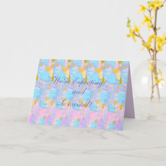 我々は心の中で非常に興奮していると期待している カード (黄色い花)