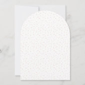 我々は心の底で待つ女の子の赤ちゃんシャワーパンパスグラス 招待状 (裏面)