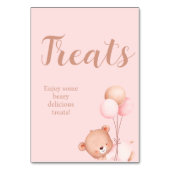 我々は心底待ち女の子の赤ちゃんシャワートリート テーブルナンバー (正面)