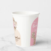 我々は心底待ち女の子の赤ちゃんシャワー紙カップ 紙コップ (右)