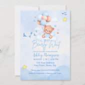 我々は心底男の赤ちゃんシャワーを待つ 招待状 (正面)