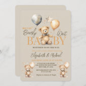 我々は心待ちできるテーマベビーシャワー招待状 招待状 (正面/裏面)