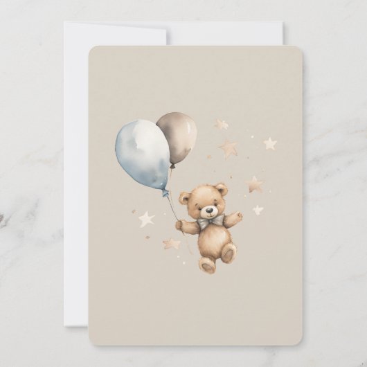 我々は心待ちできるテーマベビーシャワー招待状 招待状 (裏面)