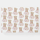 我々は心待ちできる女の子の赤ちゃんシャワーゲストブック ゲストブック (裏面)