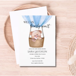 我々は心待ちできる男の赤ちゃんベビーシャワー招待状 招待状