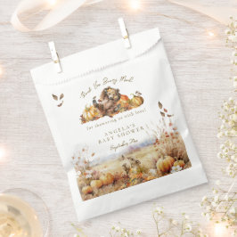 我々は心待ちできる秋の森の赤ちゃんシャワー フェイバーバッグ