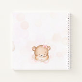 我々は心待ちガールベイビーシャワーゲストブック ノートブック (裏面)