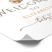 我々は心待ち秋ベイビーシャワー歓迎 ポスター (角)