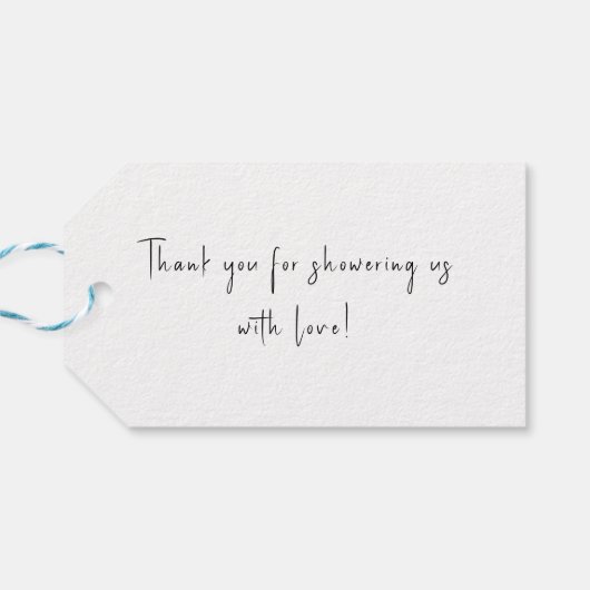 我々は心待ち秋赤ちゃんシャワーありがとう ギフトタグ (裏面横)