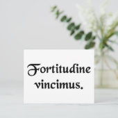 我々は忍耐によって勝つ。 ポストカード (スタンド正面)