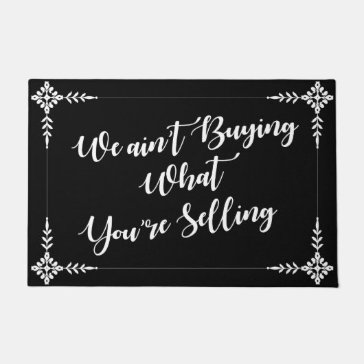 我々は思い通買りにはなおもしろいい ドアマット (正面)