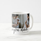 我々は愛してあなたモダンの写真の父の日 コーヒーマグカップ (正面右)