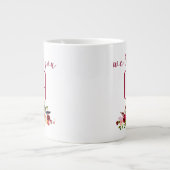 我々は愛してあなた大間ブルゴーニュフローラ ジャンボコーヒーマグカップ (正面)