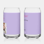 我々は愛し最高のてあなたのママの写真名カスタムSoda ガラス缶 (左)