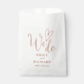 我々は愛するハートエレガントテラコッタ結婚ズ フェイバーバッグ (正面)