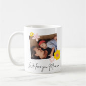 我々は愛するマアワールド最高のモダンプリントホワイトマグカップ コーヒーマグカップ (左)