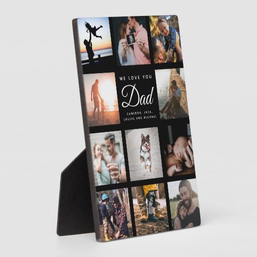 我々は愛するモダンよエレガントクールパパ父の日 フォトプラーク (側面)