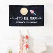 我々は愛する二人の月とバック誕生日 横断幕 (インサイチュ)