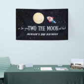 我々は愛する二人の月とバック誕生日 横断幕 (トレードショー)