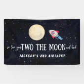 我々は愛する二人の月とバック誕生日 横断幕 (横)