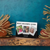 我々は愛のおじいちゃんパーソナライズされた写真コラージュ フォトプラーク (側面)