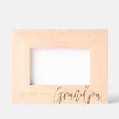 我々は愛のおじいちゃんモダンタイポグラフィ レーザー彫刻フレーム (正面)