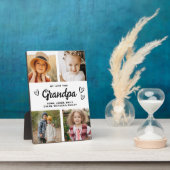 我々は愛のおじいちゃんモダン写真コラージュ フォトプラーク (側面)