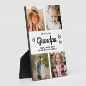 我々は愛のおじいちゃんモダン写真コラージュ フォトプラーク (側面)