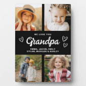 我々は愛のおじいちゃんモダン写真コラージュ フォトプラーク (正面)