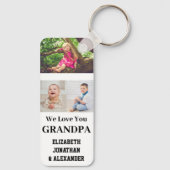 我々は愛のおじいちゃん写真コラージュ キーホルダー (裏面)