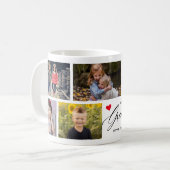 我々は愛のおじいちゃん写真コラージュ コーヒーマグカップ (正面左)