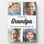 我々は愛のおじいちゃん家族の写真コラージュ フォトプラーク (正面)