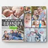 我々は愛のおじいちゃん8フォトコラージュカスタムカラー フォトプラーク (正面)