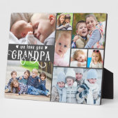 我々は愛のおじいちゃん8フォトコラージュカスタムカラー フォトプラーク (側面)