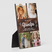 我々は愛よグランドパ素朴ウッド写真コラージュ フォトプラーク (側面)