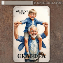 我々は愛Grandpa写真Flexiマグネット