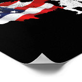 我々は感謝メモリアルデー退役軍人軍隊 ポスター (角)