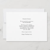 我々は感謝祭かぼちゃのホリデームービング移動 案内状 (裏面)