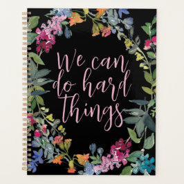 我々は懸命事ができる感動的引用文フローラ プランナー手帳