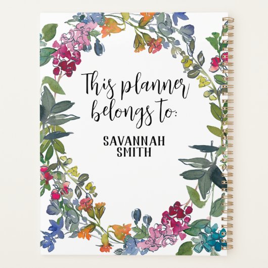 我々は懸命事ができる感動的引用文フローラ プランナー手帳 (裏面)