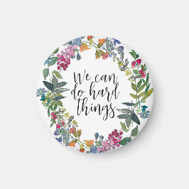 我々は懸命事ができる感動的引用文モダン マグネット