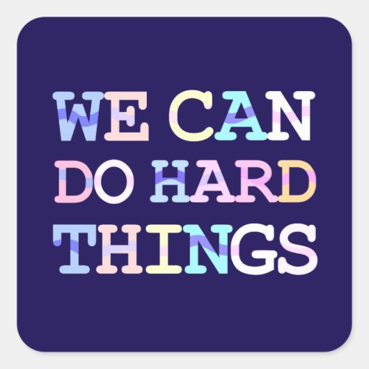 我々は懸命事のピン スクエアシール (正面)