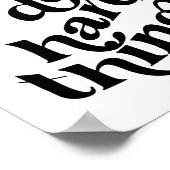 我々は懸命事波フォント ポスター (角)